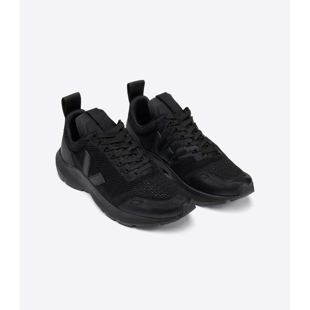 Black Men's Veja PERFORMANCE V-KNIT VEJA X RICK OWENS Running Shoes | AU 159PJJ